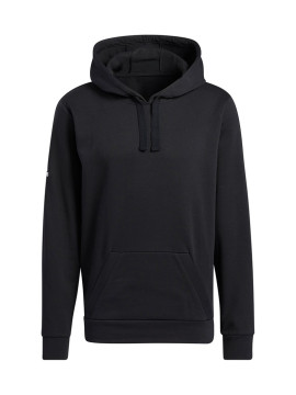 Black Fleece Hoodie Pullover Heavy Duty Hooded Top